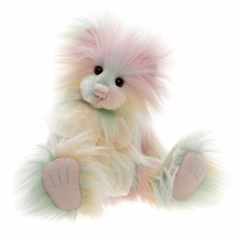 Charlie Bears Rainbow Pastel Stuffed Teddy Bear Plush Toy